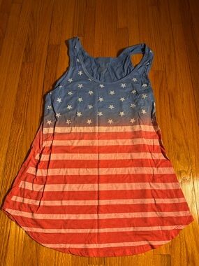 Freeze Women’s XS American Flag Tank Top Fits Like Small